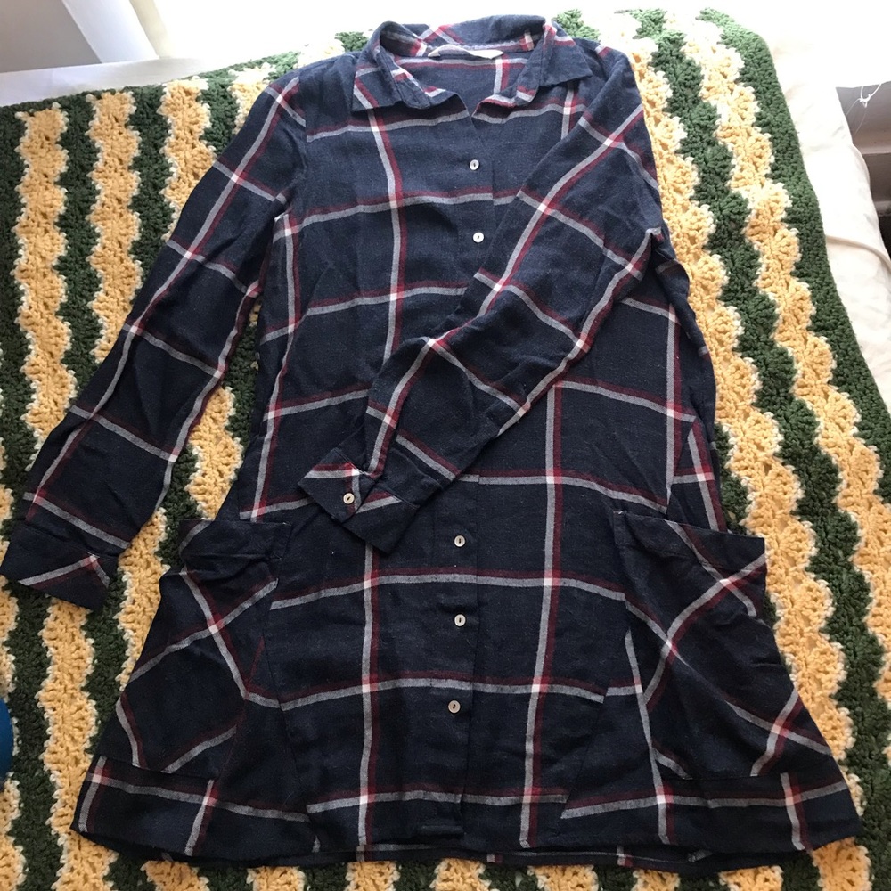 Zara plaid schoolgirl flannel dress